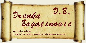 Drenka Bogatinović vizit kartica